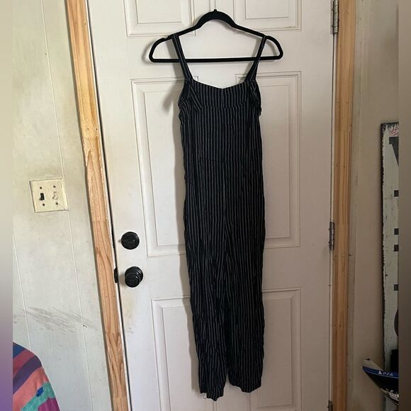 Striped Black & White Jumpsuit Size Small - Picture 1 of 4